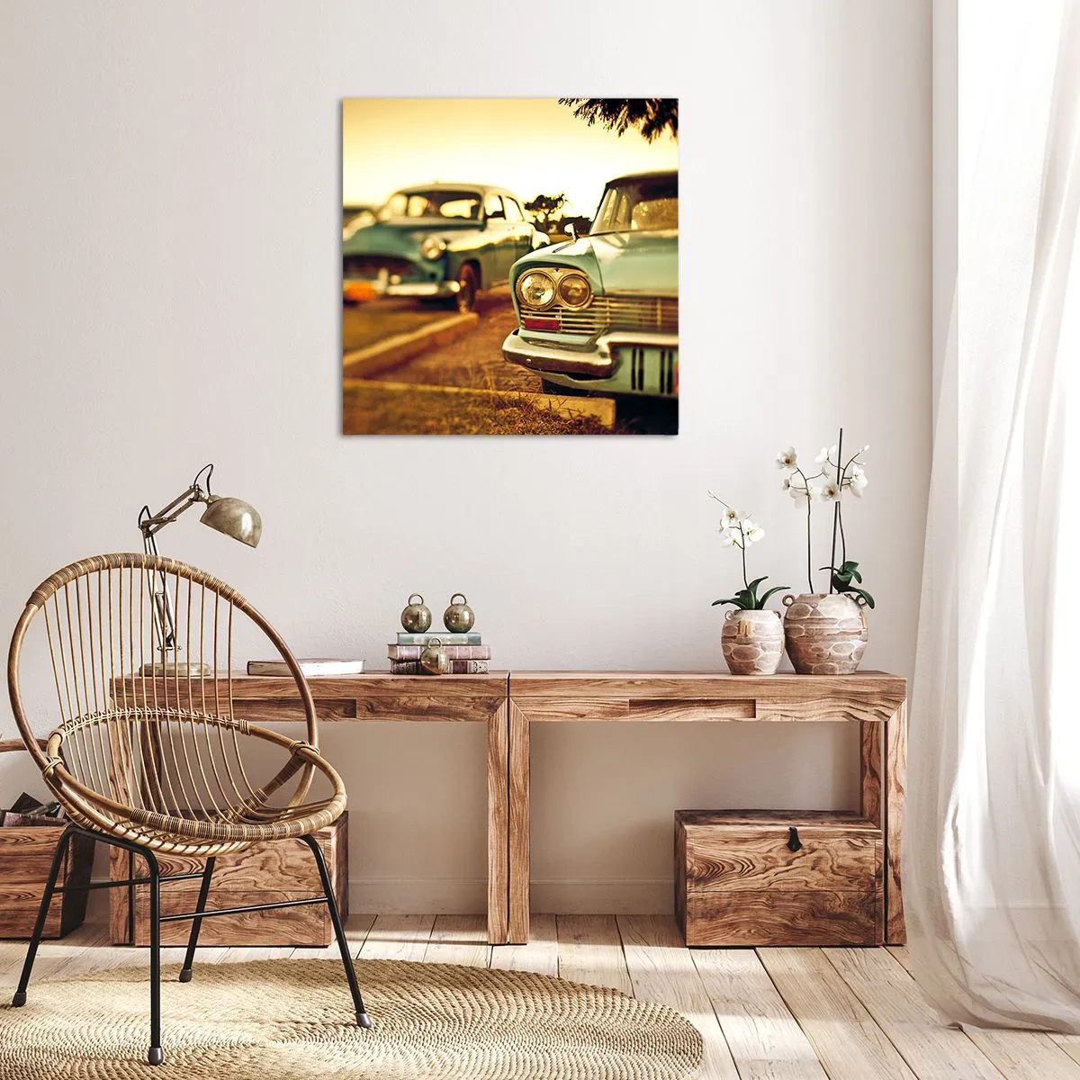 Obraz na płótnie - Poczekamy, zobaczymy - 50x50 cm