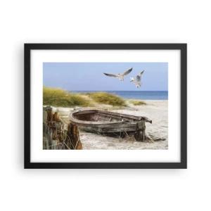 Plakat w czarnej ramie - Skąpane wiatrem - 40x30 cm