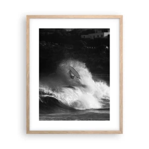 Plakat w ramie jasny dąb - Wyzwanie przyjęte! - 40x50 cm