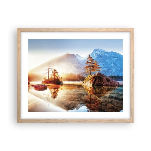 Plakat w ramie jasny dąb - Natura w nowym świetle - 50x40 cm