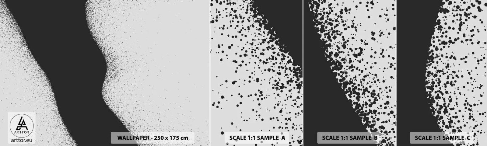 Fototapeta Próbka Samoprzylepna Deluxe Sticker - Płynna równowaga - Abstrakcja, Sztuka, Minimalizm - 100x30 cm