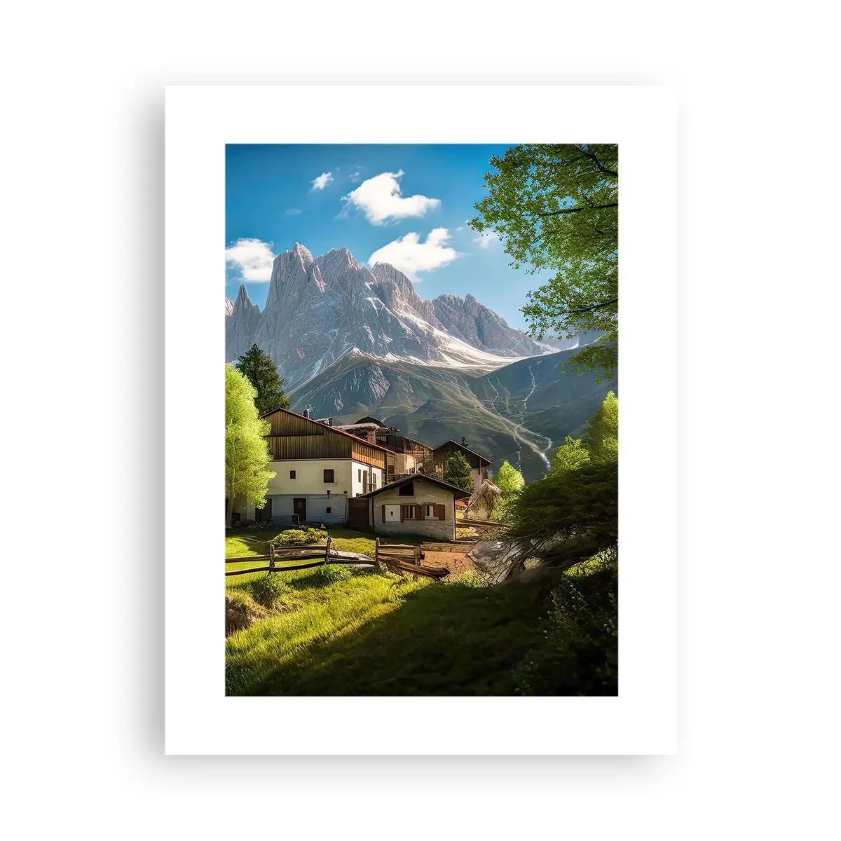 Plakat - Alpejska sielanka - 30x40 cm