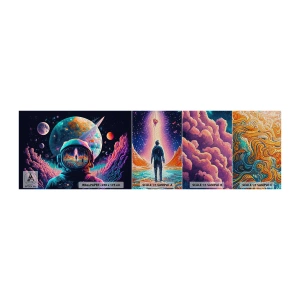 Fototapeta Próbka Premium Sand - Filozofom się nie śniło - Astronauta, Futurystyczny, Kosmos - 100x30 cm