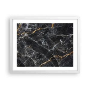 Plakat w białej ramie - Wewnętrzne życie kamienia - 50x40 cm