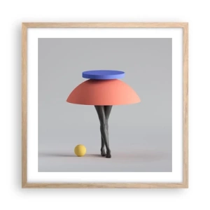 Plakat w ramie jasny dąb - Kompozycja surrealistyczna - 50x50 cm