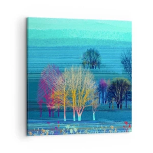 Obraz na płótnie - Wyczesany pejzaż - 50x50 cm