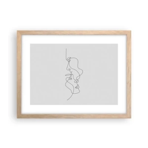 Plakat w ramie jasny dąb - Żar rzewnych żądz - 40x30 cm