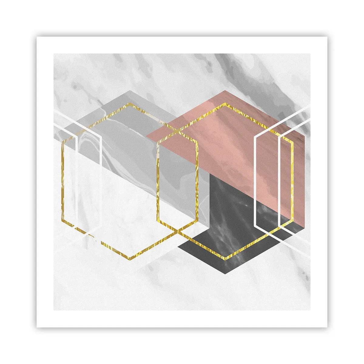 Plakat - Kompozycja łańcuchowa - 60x60 cm