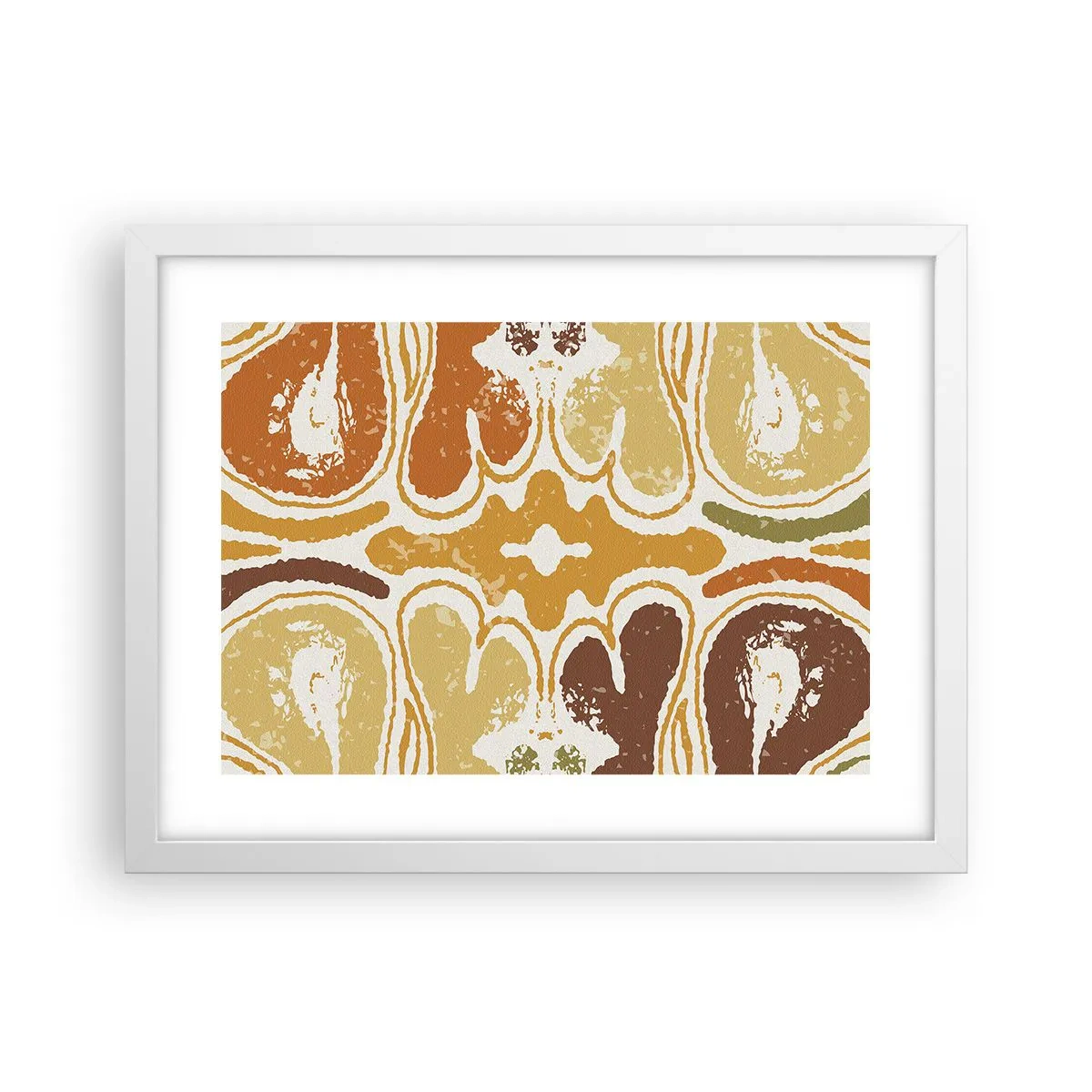 Plakat w białej ramie - Abstrakcja sentymentalna - 40x30 cm