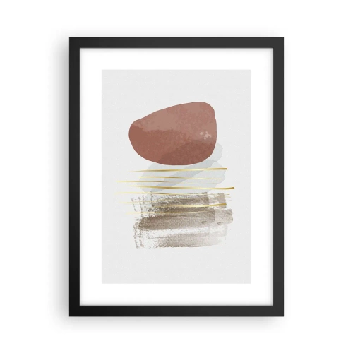 Plakat w czarnej ramie - Abstrakcyjna kolumnada - 30x40 cm