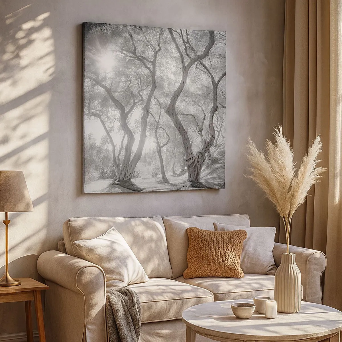 Obraz na płótnie - W oliwnym gaju - 30x30 cm