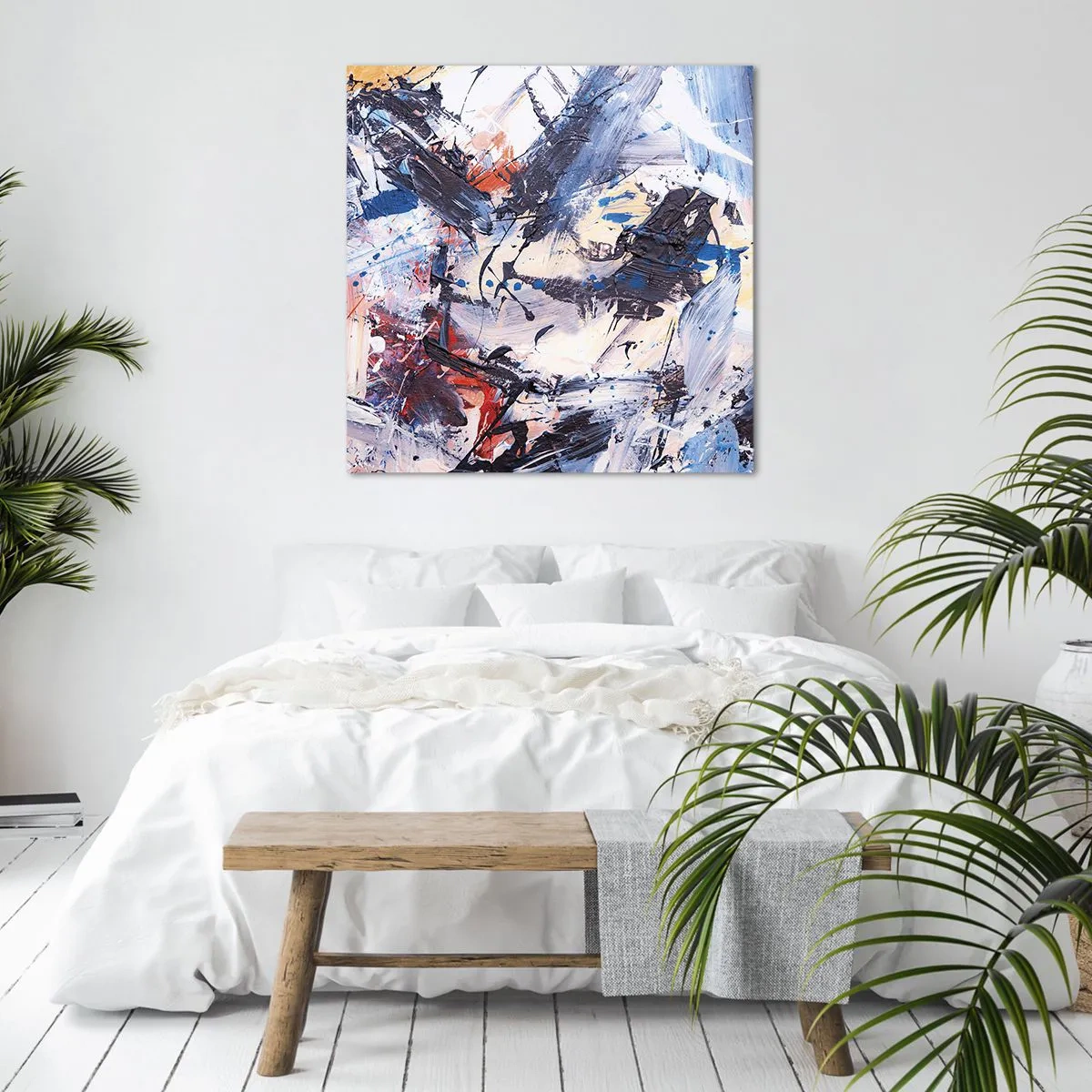 Obraz na płótnie - Szalony taniec abstrakcji - 60x60 cm