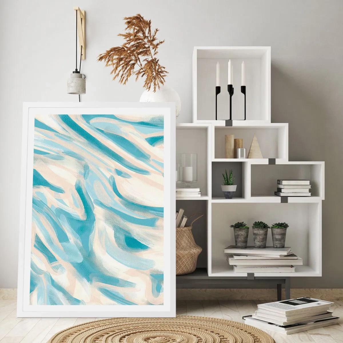 Plakat w białej ramie - Wiosenne powiewy - 70x100 cm