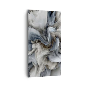 Obraz na płótnie - Kamień i kwiat - 55x100 cm