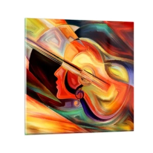 Obraz na szkle - Wszystko gra - 70x70 cm