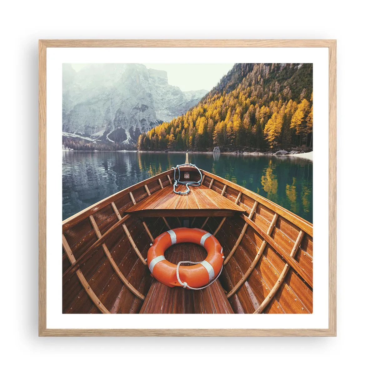 Plakat w ramie jasny dąb - Górska wycieczka - 60x60 cm