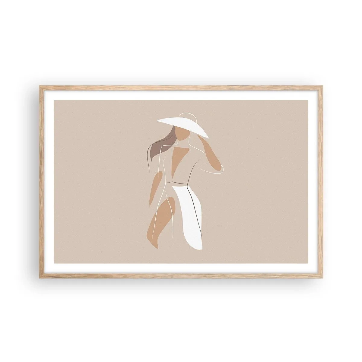 Plakat w ramie jasny dąb - Moda to zabawa - 91x61 cm