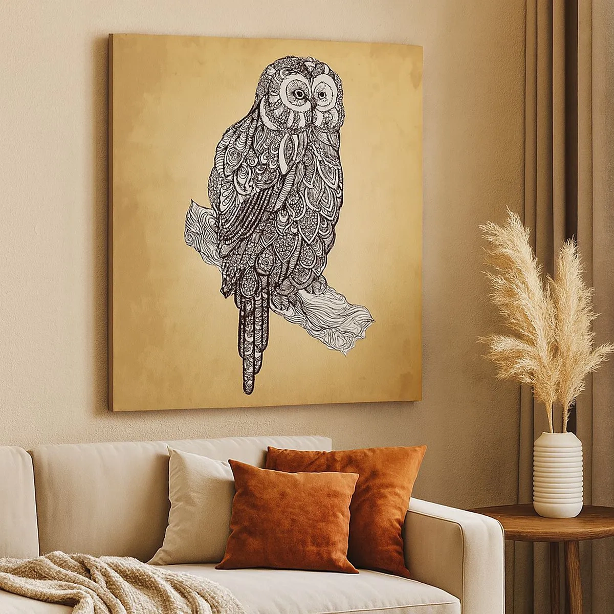 Obraz na płótnie - Misterne ornamenty mądrości - 30x30 cm