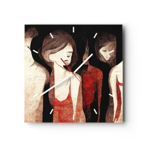 Zegar ścienny - Madonny z ciemności - 40x40 cm