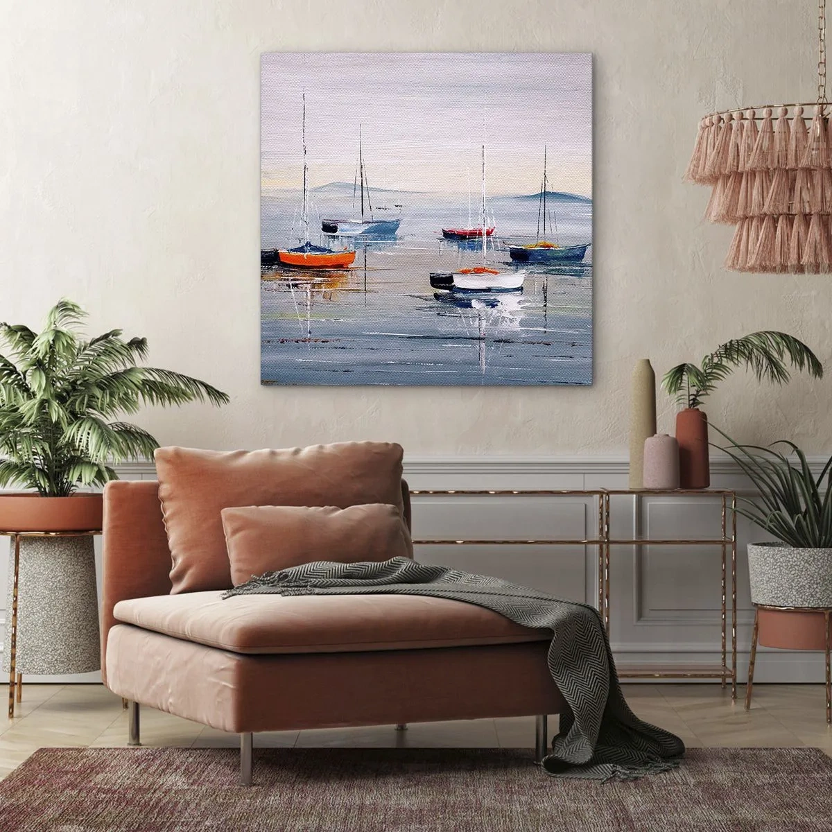 Obraz na płótnie - Zasłużony odpoczynek - 50x50 cm