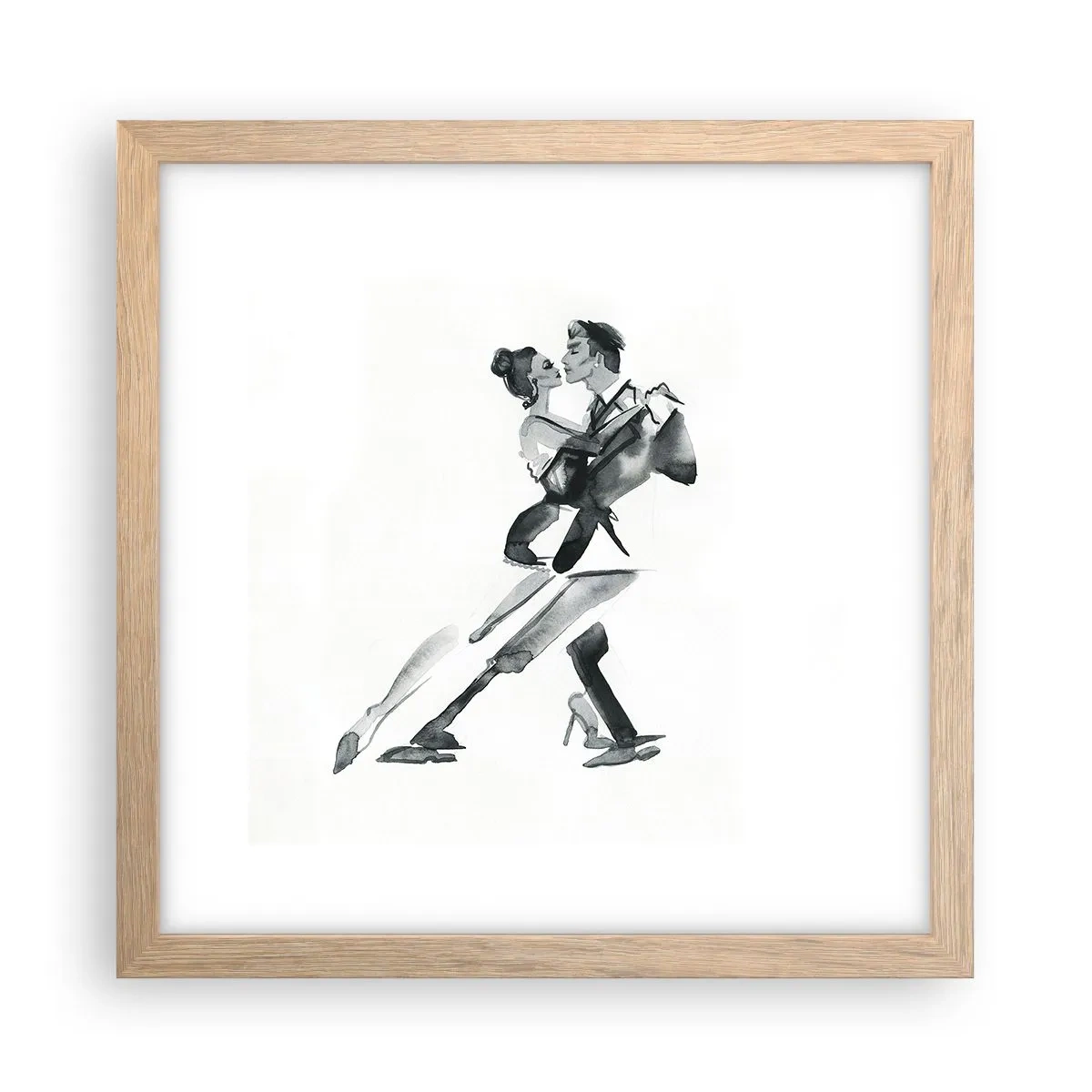 Plakat w ramie jasny dąb - W jednym rytmie - 30x30 cm