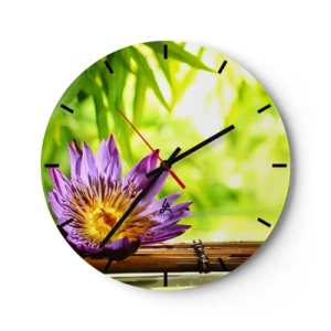 Zegar ścienny - W azjatyckim słońcu - 40x40 cm