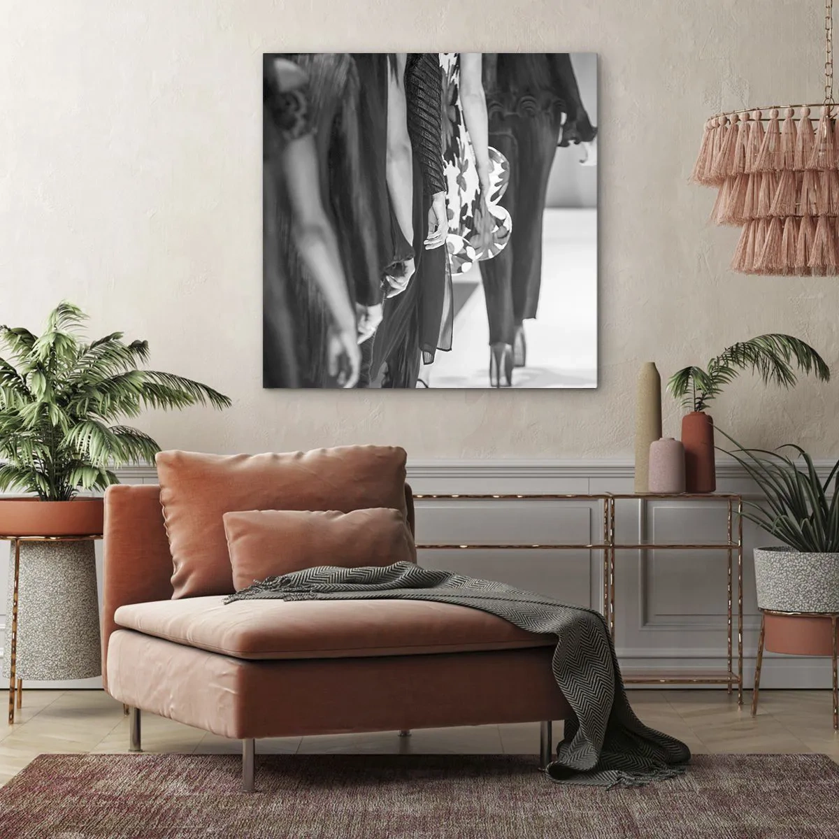 Obraz na płótnie - Stylowa parada - 50x50 cm