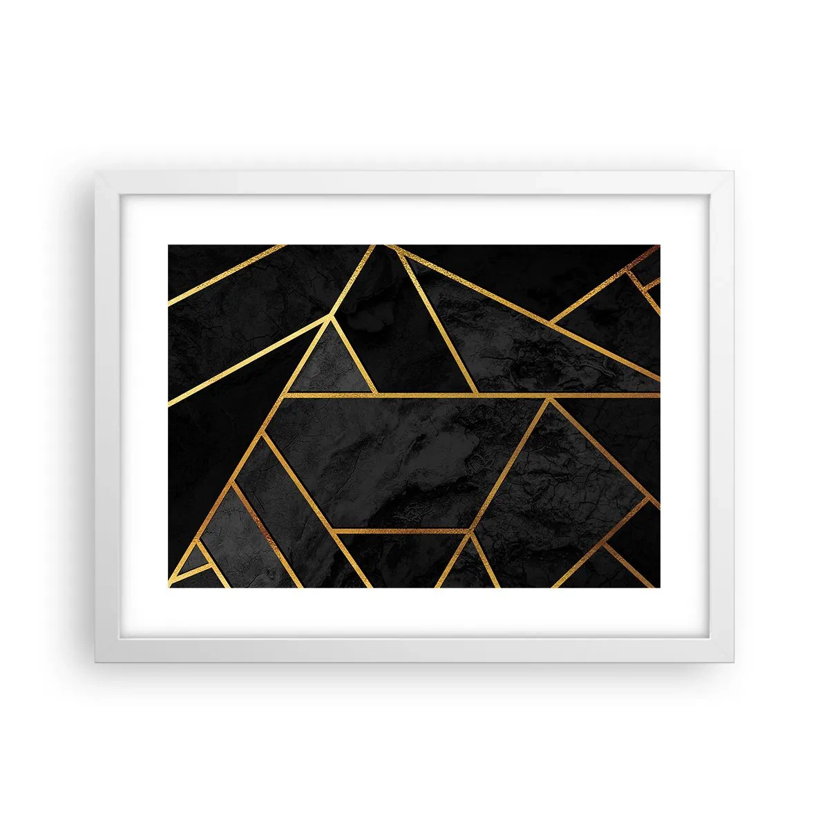 Plakat w białej ramie - Mrok i blask - 40x30 cm