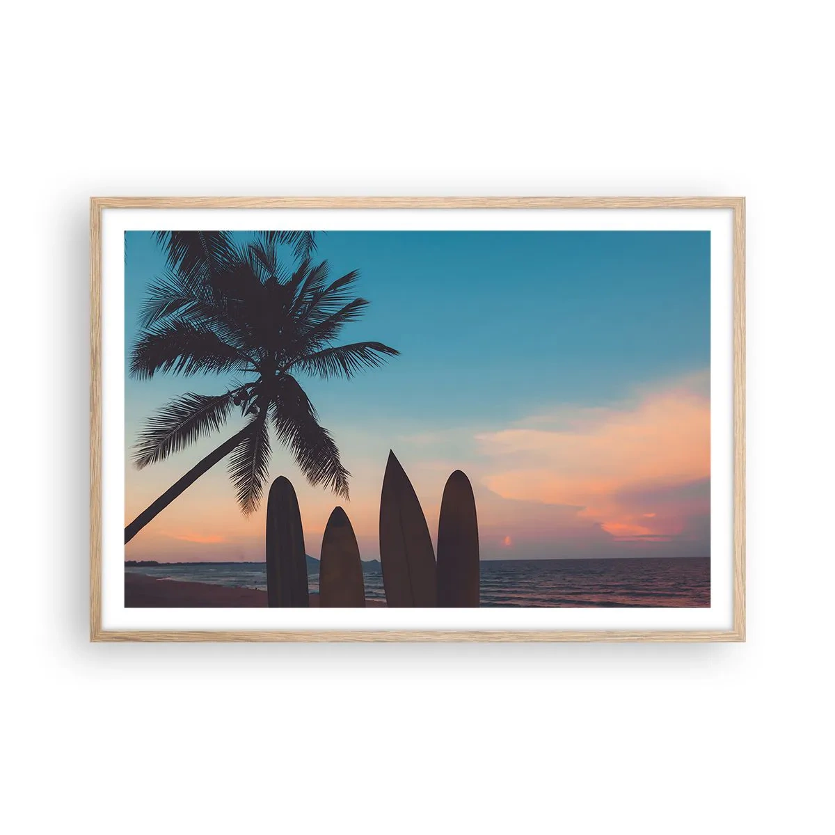 Plakat w ramie jasny dąb - Jutro też będzie zabawa - 91x61 cm