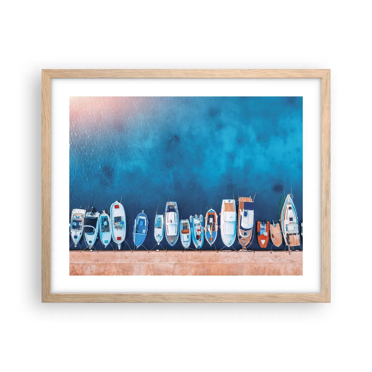 Plakat w ramie jasny dąb - W jednym rzędzie - 50x40 cm