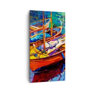 Obraz na płótnie - Na wodzie gęstej od barw - 55x100 cm