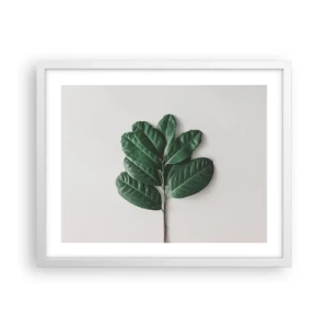 Plakat w białej ramie - Rysunek samej natury - 50x40 cm