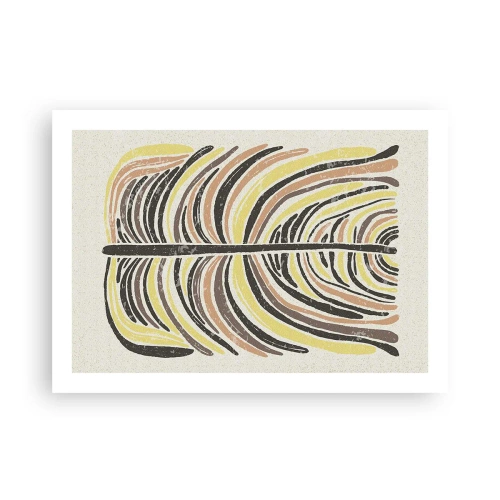 Plakat - Abstrakcja pełna życia - 70x50 cm