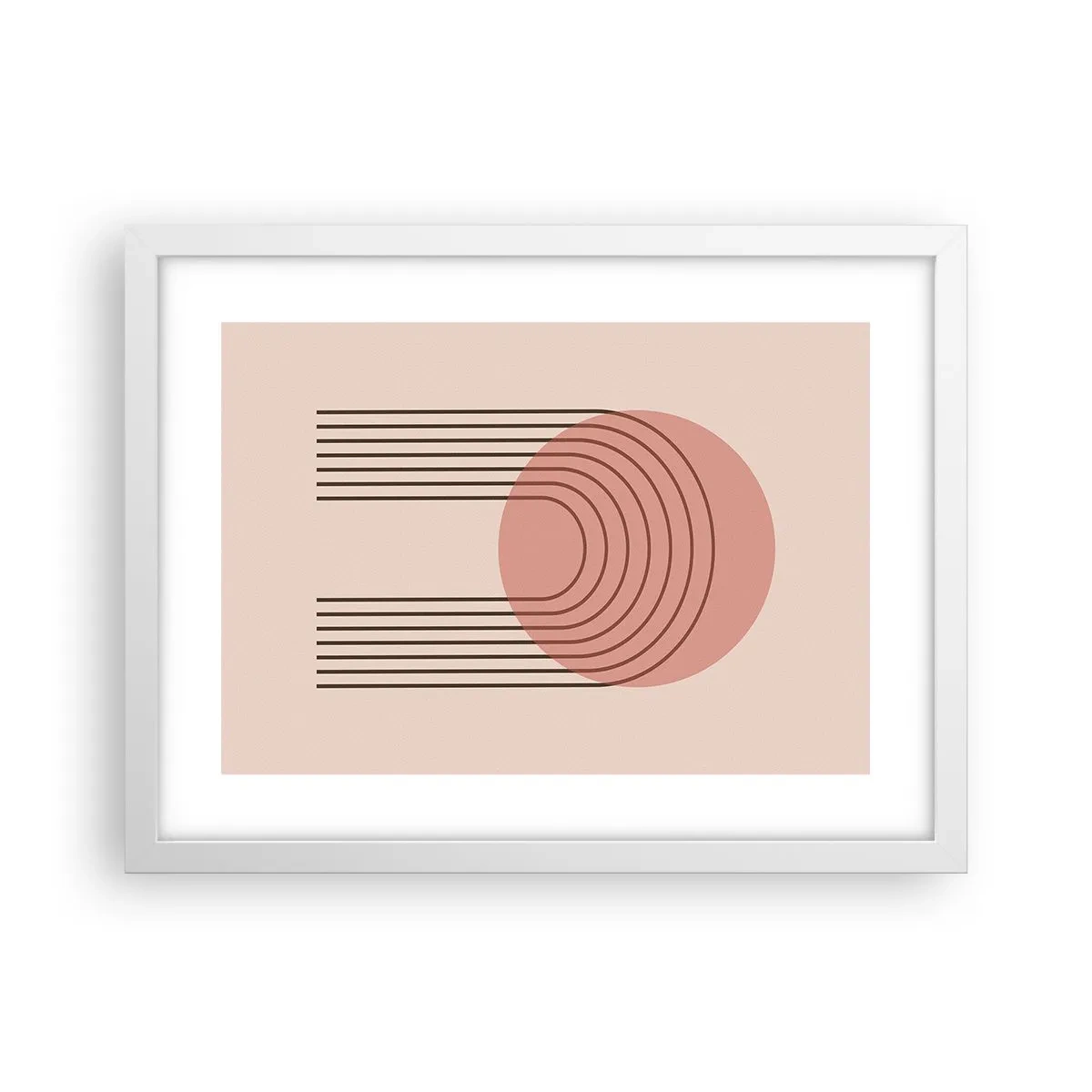 Plakat w białej ramie - Nieodparte przyciąganie - 40x30 cm