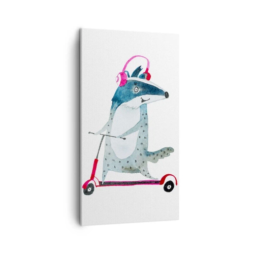 Obraz na płótnie - Borsucze radości - 45x80 cm