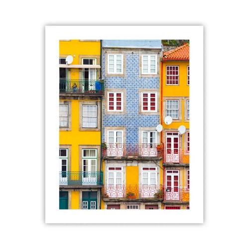 Plakat - Barwy starego miasta - 40x50 cm