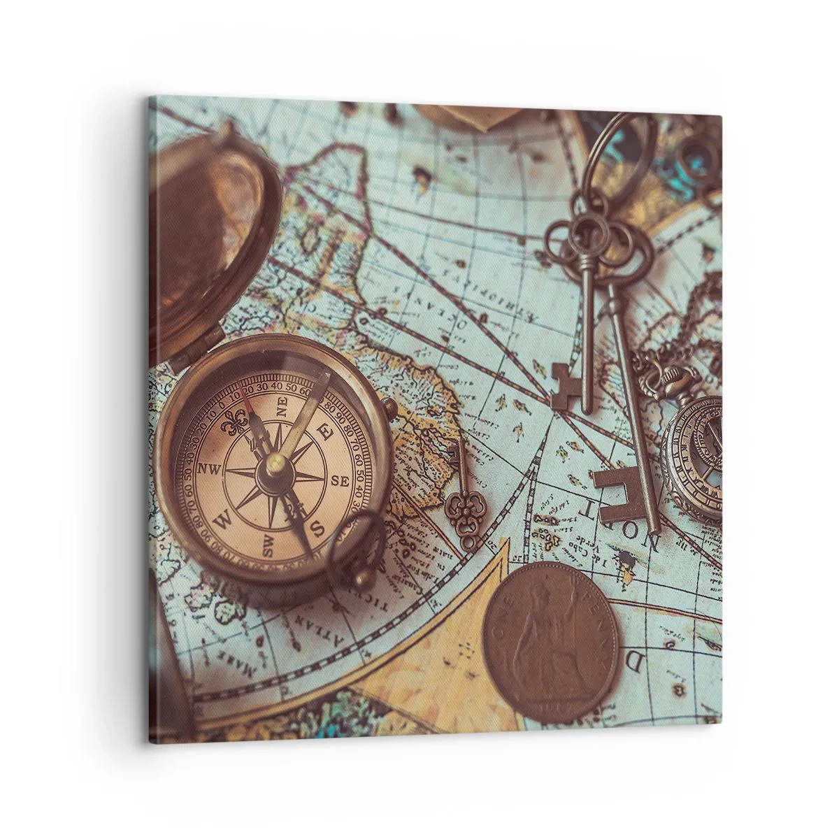 Obraz na płótnie - Dla poszukiwacza przygód - 60x60 cm