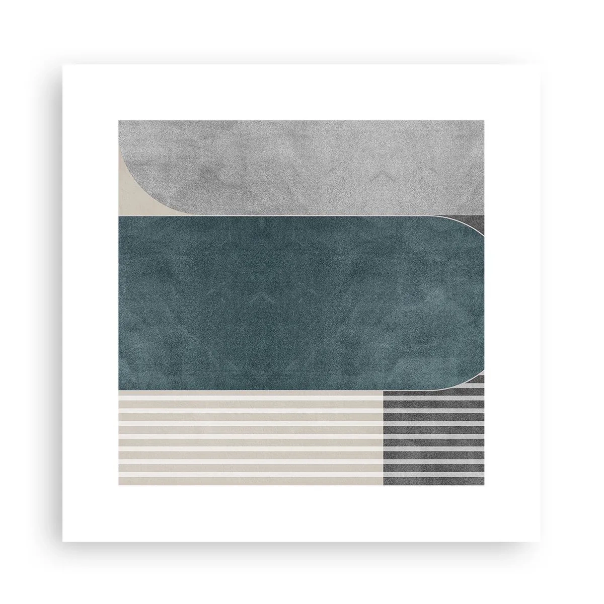 Plakat - Kompozycja na poziomie - 30x30 cm