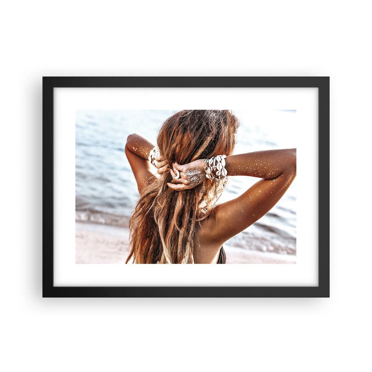 Plakat w czarnej ramie - Siostra wody i słońca - 40x30 cm