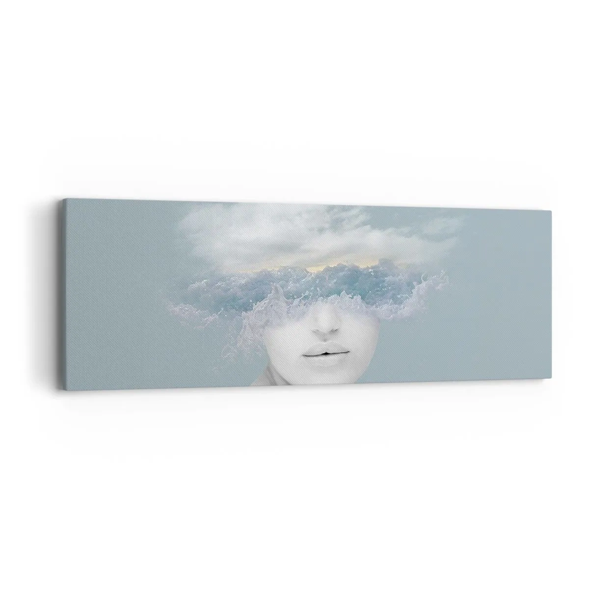 Obraz na płótnie - Z głową w chmurach - 90x30 cm