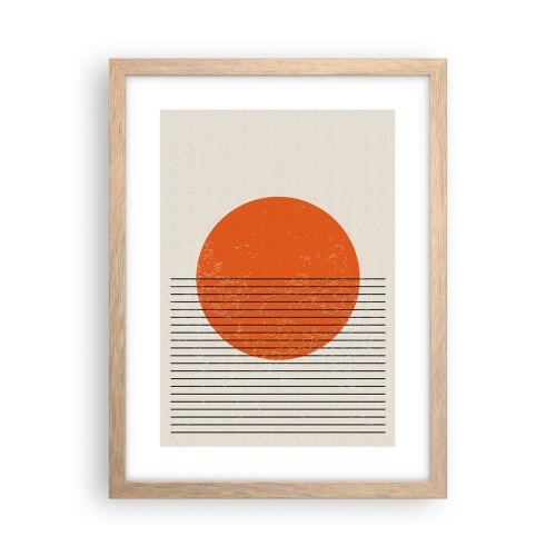 Plakat w ramie jasny dąb - Zawsze słońce - 30x40 cm