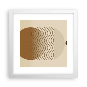 Plakat w białej ramie - O pochodzeniu figur geometrycznych - 30x30 cm