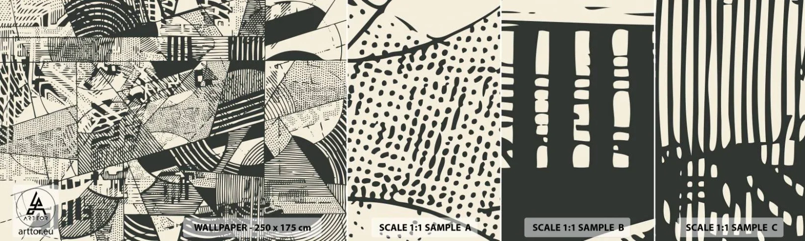 Fototapeta Próbka Standard Eco - Dynamika współczesności - Abstrakcja, Vintage, Grafika - 100x30 cm