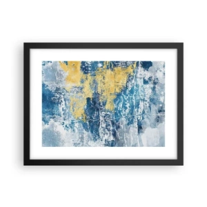 Plakat w czarnej ramie - Abstrakcja pełna pogody - 40x30 cm