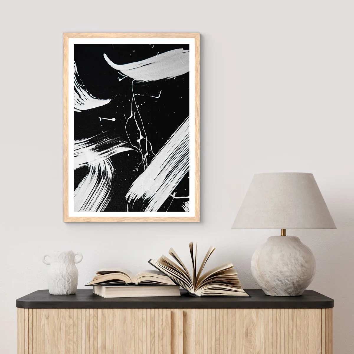 Plakat w ramie jasny dąb - Przełamać mrok - 40x50 cm