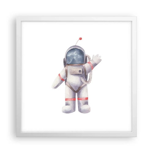 Plakat w białej ramie - To na razie! - 40x40 cm