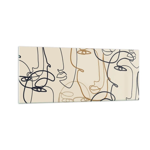 Obraz na szkle - Portret zwielokrotniony - 100x40 cm