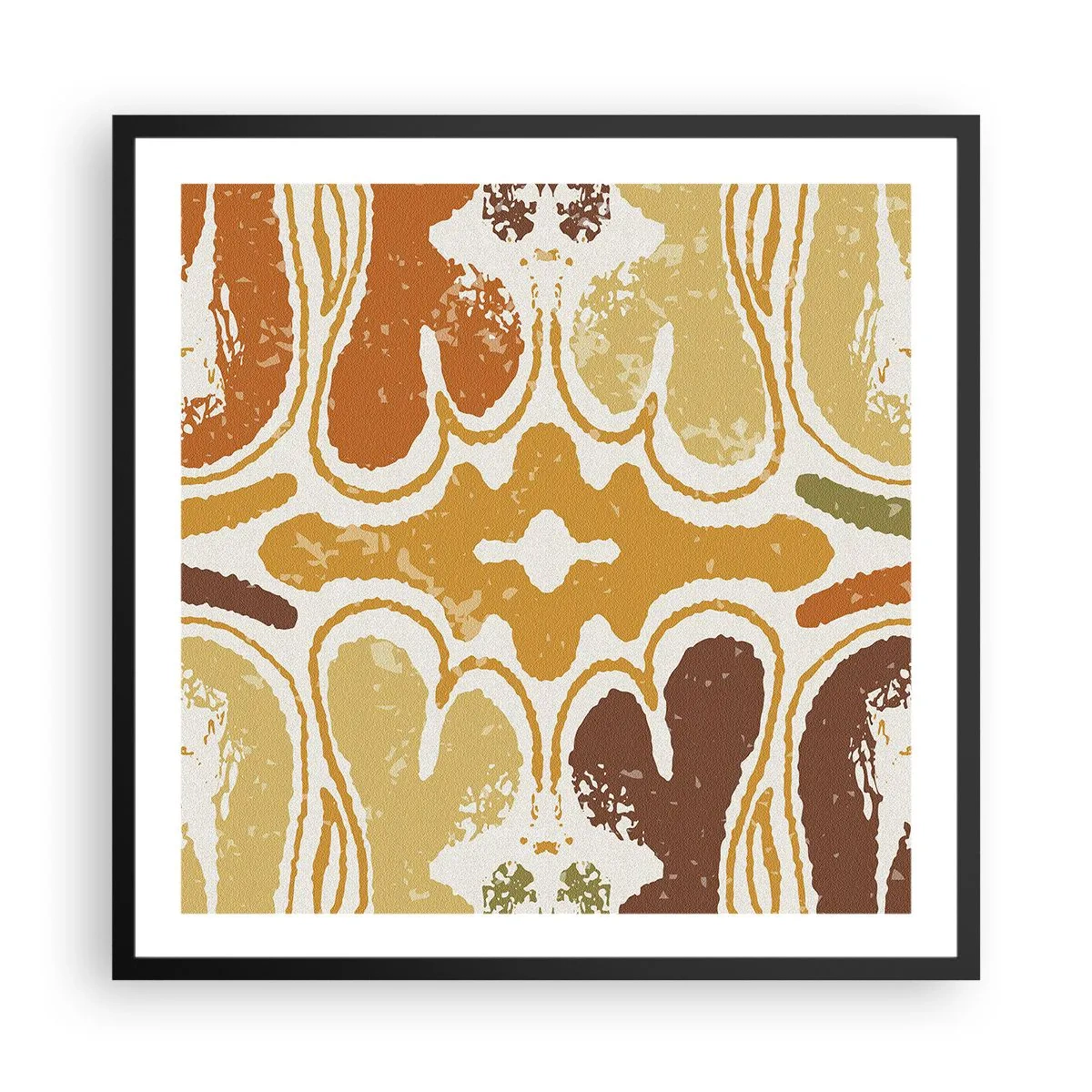 Plakat w czarnej ramie - Abstrakcja sentymentalna - 60x60 cm