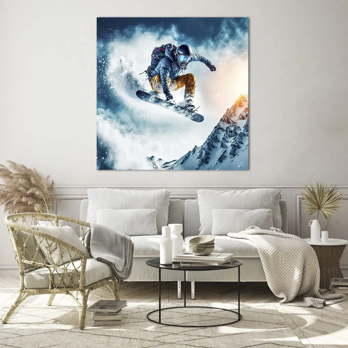 Obraz na szkle - Ekstremalne emocje - 70x70 cm