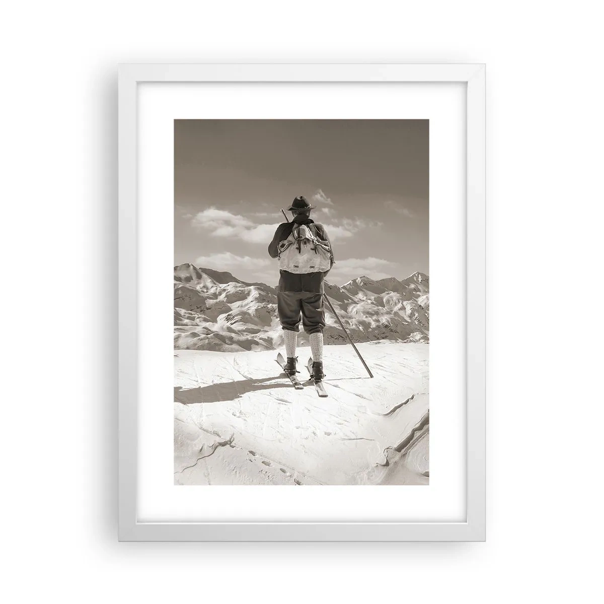 Plakat w białej ramie - A góry te same - 30x40 cm